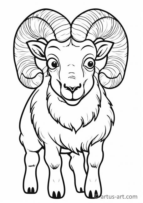 Bighorn sheep Coloring Page